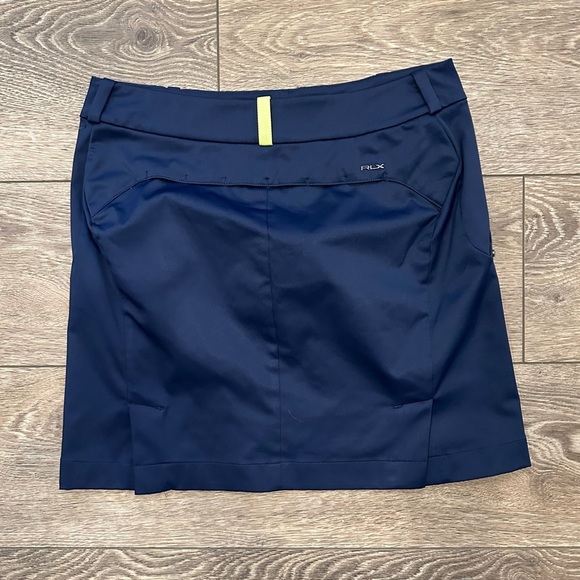 Ralph Lauren RLX  4 Way Stretch Skirt Skort Navy Blue Pocket Golf Tennis Sz 4 - Picture 3 of 8